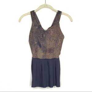 Lululemon City Tank Golden Godess Cashew Multi / Black